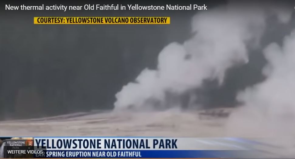 Rare thermal activity reported near Old Faithful in Yellowstone: New small geyser forms Rare-geyser-eruption-near-old-faithful-yellowstone