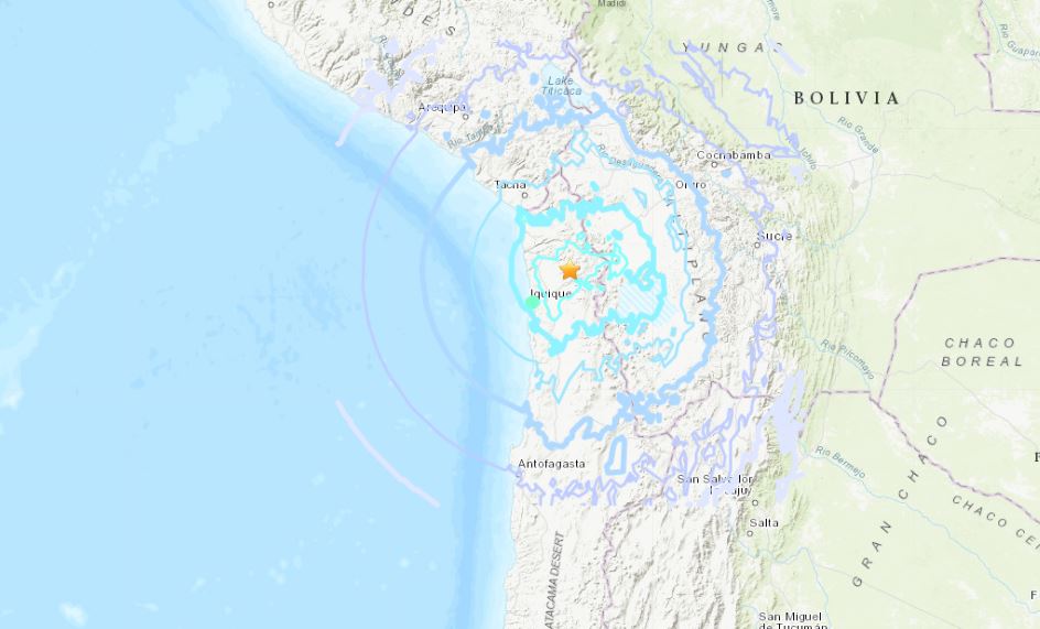 Strong M6.2 earthquake hits northern Chile  M6.2-earthquake-chile-november-1-2018