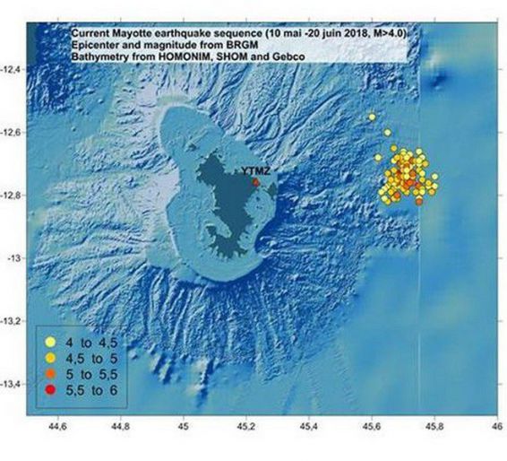 There is a new volcanic island emerging near Mayotte Mayotte-earthquake-swarm-new-island-hot-spot-forming