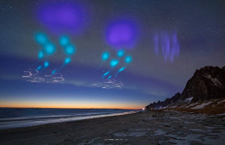 Update: Web Cam records an extraordinary sighting of a fleet of UFOs on Abisko Aurora-azure-rocket-sky-ufo-1