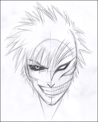 Comment dessiner Ichigo Hallow transformer - BLEACH Bleach05