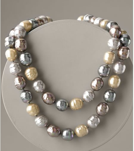 اكسسوارات اللؤلؤ من هيومانيا Baroque-pearl-necklace-majorica