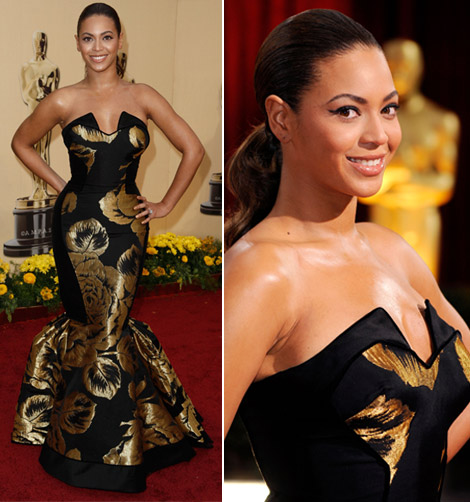 فساتين للسهرة Beyonce-black-dress-oscars-2009-1