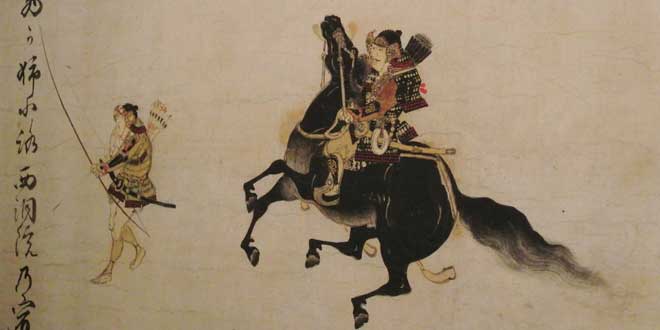 Sakura, la flor del cerezo y su simbología Samurais-Caballo