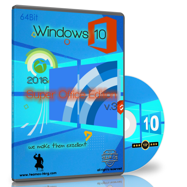 [Win] Windows 10 Super Office Edition V.3 X64 2016 -- TEAM-OS Ofic