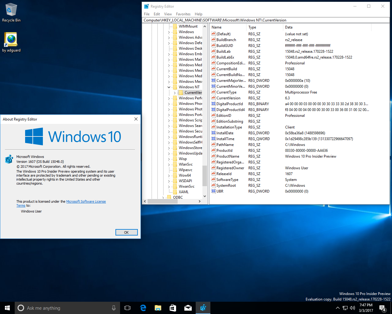 [Win] Windows 10 Redstone 2 [15048.0] RTM-ESCROW (X86-X64) AIO [32IN2] ADGUARD (V17.03.03) [ENG / RUS] 7