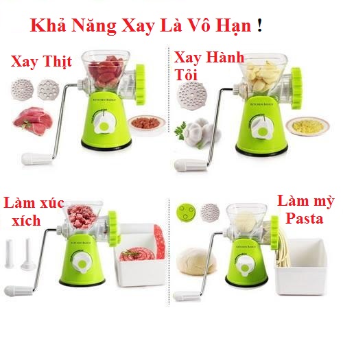 Dịch vụ cho mẹ và bé: Máy xay thịt bằng tay tiện dụng Healthy Mincer (Xanh) Noi-dung-18a24a