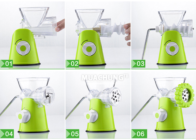 Dịch vụ cho mẹ và bé: Máy xay thịt bằng tay tiện dụng Healthy Mincer (Xanh) Noi-dung-2