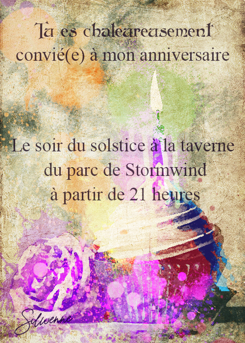 [Evénement] Anniversaire de Silwenne Invitation