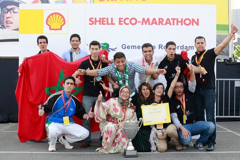 طلبة مغاربة يخترعون سيارة تستهلك كميات قليلة من البنزين Shelleco_799638552