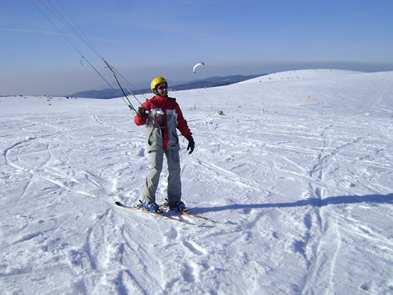 Week End Snowkite en Auvergne fin Février 2009 0016