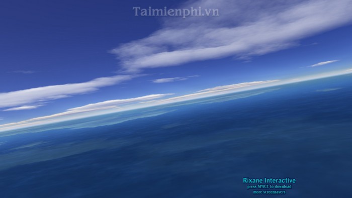 Một số tiện ích trang trí hình nền desktop miễn phí Flight-over-sea-3d-screensaver-1