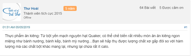 Review yến mạch Quaker Oats có tốt không Yen-mach-quaker-oats-14