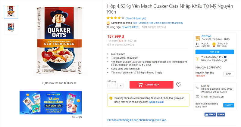 Review yến mạch Quaker Oats có tốt không Yen-mach-quaker-oats-16