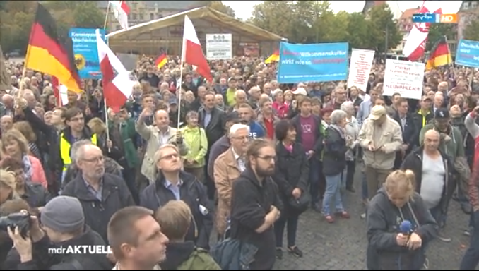 Germany becomes Absurdistan. Chaos descends. Germans-protesting-muslims2