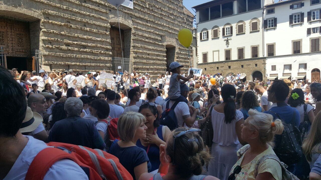 Italians take to the streets Florence-Protest