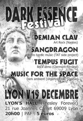 Demain Vendredi 19 déc à Lyon : Festival Dark Essence Fly19decweb