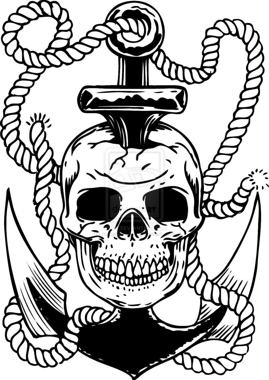 [!Cenários!] Os Gray Skull-Sword-And-Roses-Tattoos-Sketch-2