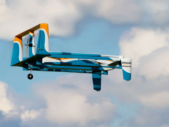 Amazon: Ξεκινά τις δοκιμαστικές παραδόσεις με drones στο Ηνωμένο Βασίλειο Amazon-prime-air-drone-570