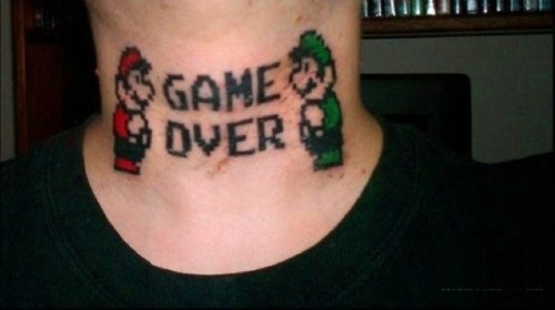 Especial: 25 años de Mario Bros Mario-Game-Over-Tattoo