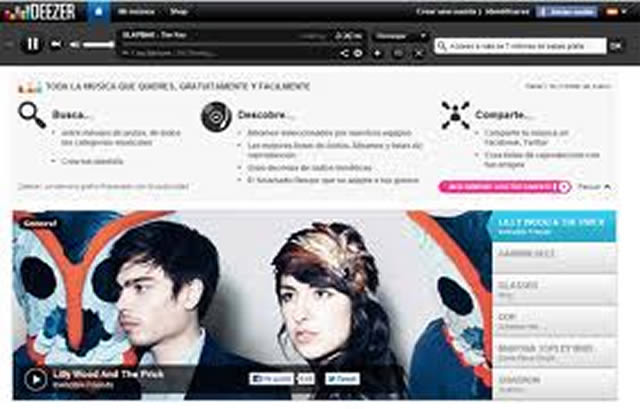 Webs con discos en streaming? Deezer