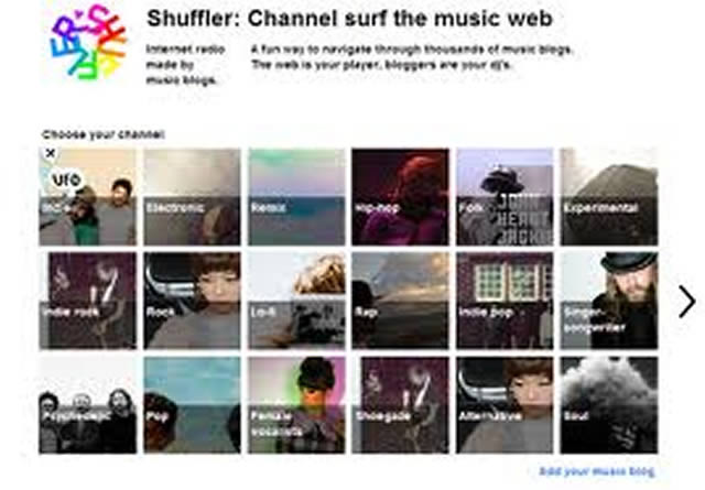 Webs con discos en streaming? Shuffler-FM