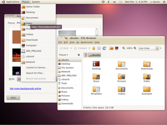 Ubuntu 10.4 Lighttheme-580x435