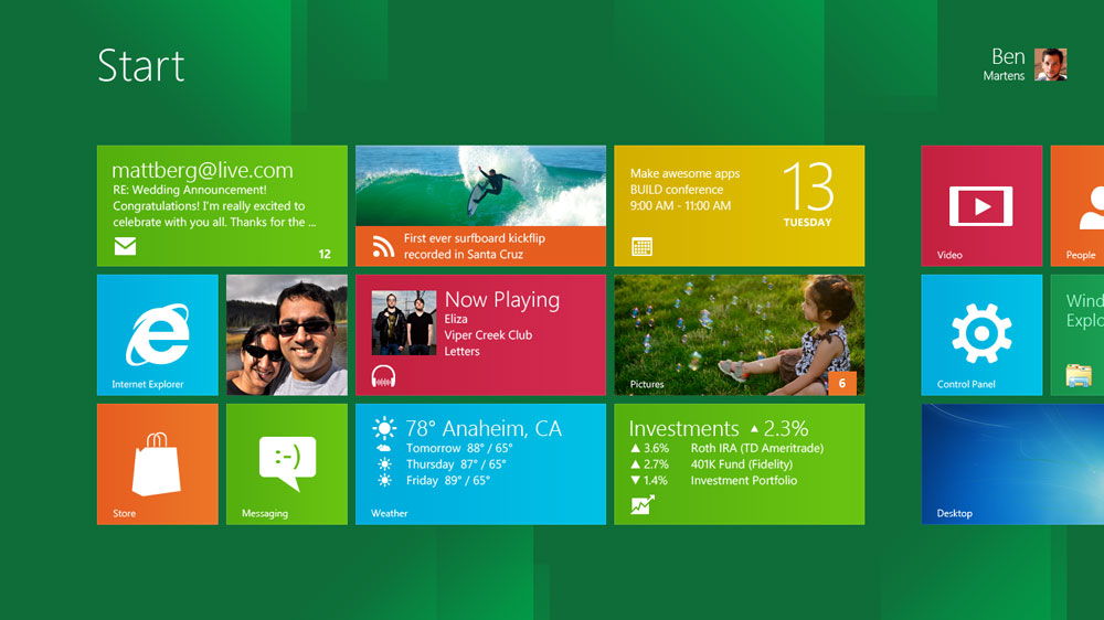 Download - Download: Windows 8 pré beta Windows-8-screen-02-start