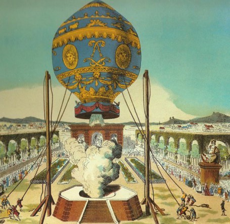 Globo de los hermanos Montgolfier Gg-455x443