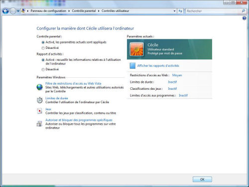 Le contrôle parental Windows_vista_31p