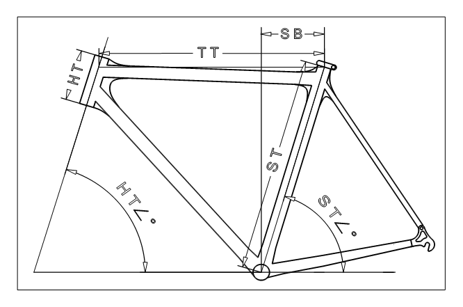 Vendo bicicleta estradeira Bicycle-frame-measurement