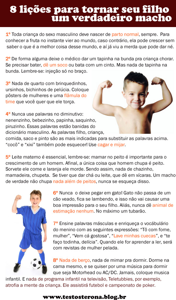 8 lições para o seu filho se tornar um macho de verdade Licoes-para-seu-filho-ser-macho1