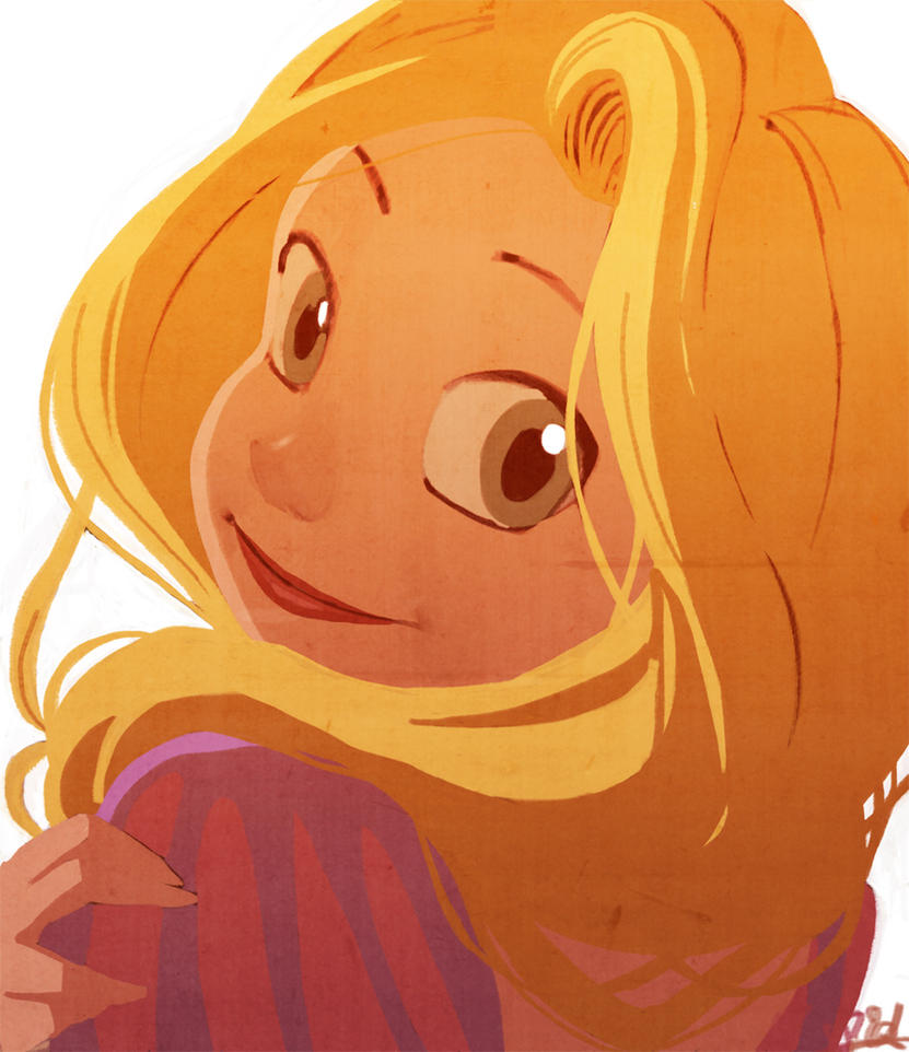 [Création / Dessins] La Tour de Raiponce : les fan-arts de la princesse sur le web ! - Page 2 Rapunzel_sketch__colored__by_vp_artworks-d34x5wg