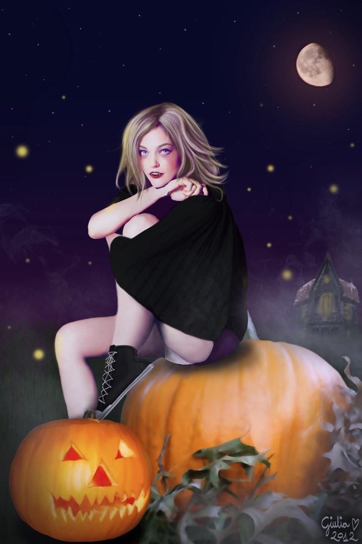 Le mie opere ibride :) Halloween_night_by_urumiccina-d5jku29