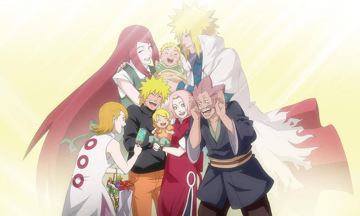 Naruto y Sakura de adultos. Family_by_ladygt-d58sat2