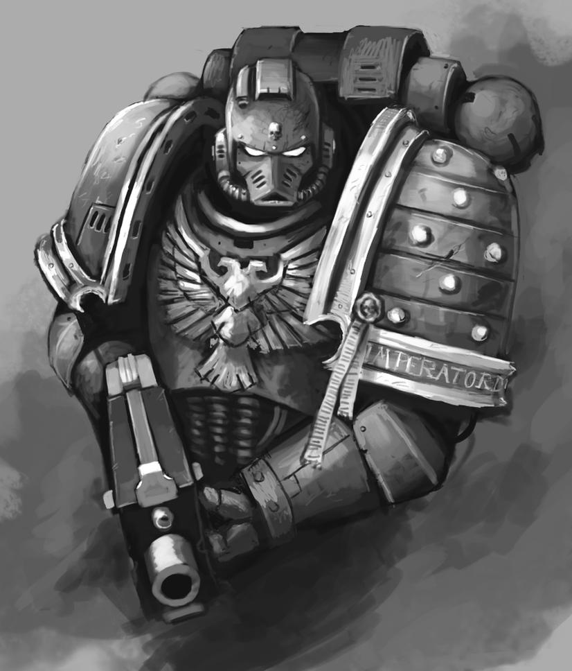 [W40K] Collection d'images : Space Marines - Page 2 Adeptus_astartes_by_fonteart-d5ntugd