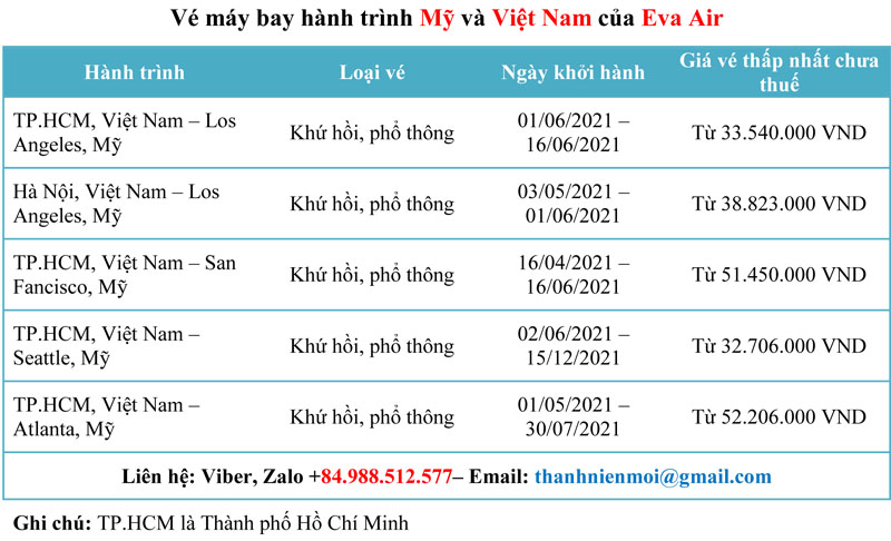 Bán vé máy bay hành trình Mỹ và Việt Nam của Eva Air Ve-may-bay-hanh-trinh-my-va-viet-nam-eva-air