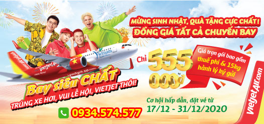 Vé máy bay trong nước đồng giá 555.000 đ nhân dịp sinh nhật Vietjet Ve-may-bay-vietjet-dong-gia-555k-ve-may-bay-gia-re