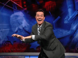 Blake to the Titans Stephen-colbert-celebration-gif1