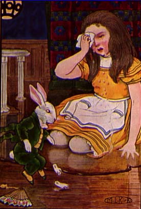Lewis Carroll - oeuvres (Alice..., Miroir, Snark...) Alice-kirk-rabbitstarted