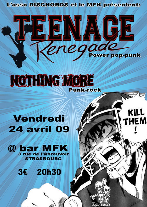 24/04 Teenage Renegade + Nothing More @ MFK, Strasbourg Teenage_web