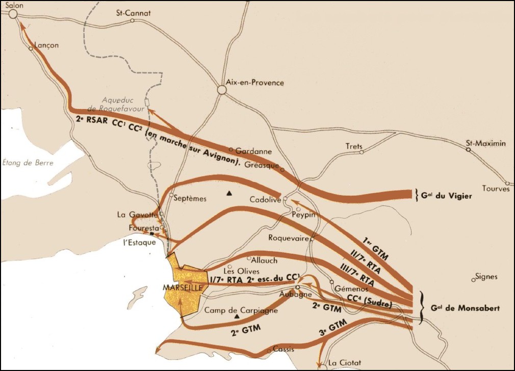 Le débarquement de Provence , les goums se battent pour Marseille - Combats-pour-Marseille1