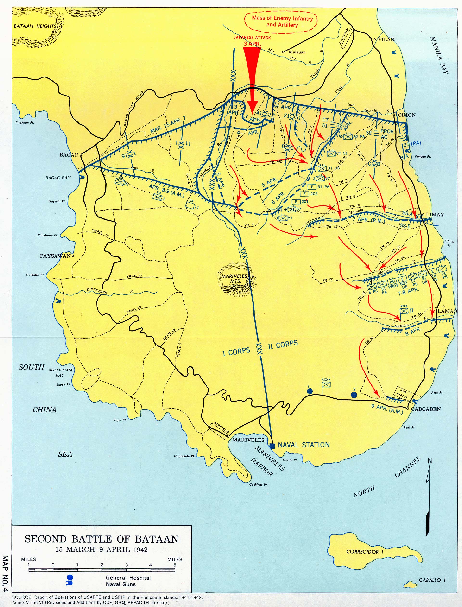 Cela 's'est passé un 09 avril - Chroniques culturelles - Histoire- Bataan_2nd_battle_1942