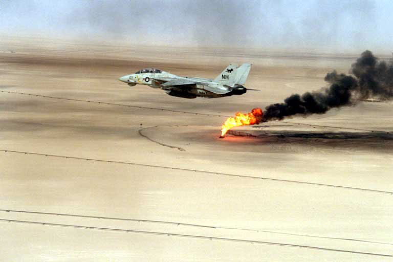 المقاتلة الاعتراضية F-14 Tomcat الامريكيه  F-14-Desert-Storm