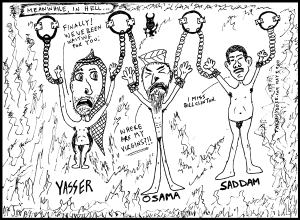 BUKTI KEHEBATAN ISLAM 2011-may-4--yasser-osama-saddam-in-hell-600x440