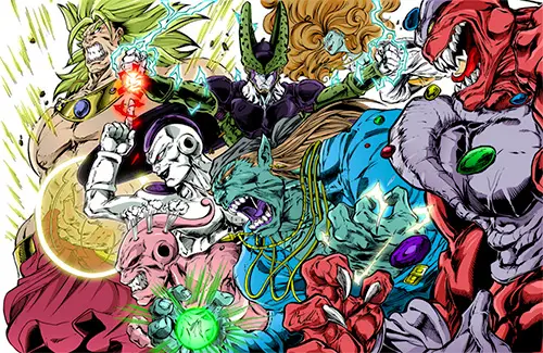 Vidéos/Images en vrac - Page 5 Dragon_ball_z_villains_marvel_style_comic_art