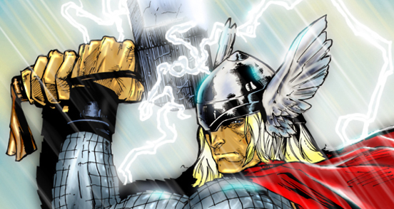 -Los mejores artes de superhroes- Thor-by-joshtempleton