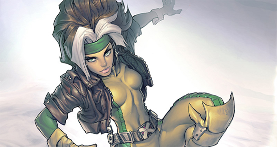 -Los mejores artes de superhroes- X-men-rogue-by-salamandros