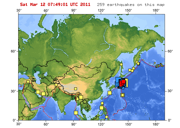 Magnitude 9.1 - NEAR THE EAST COAST OF HONSHU, JAPAN - March 11, 2011 Asia