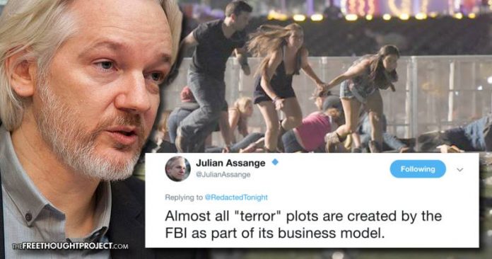Assange Warns About Vegas Shooting: ‘Almost All Terror Plots are Created by the FBI’ 22414431_439814476415255_1949278770_n-696x366